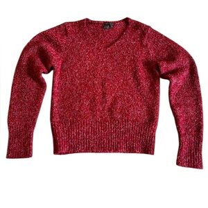 Royal Robbins Multicolor V-Neck Sweater – Women’s Medium – Cranberry‎ Pullover